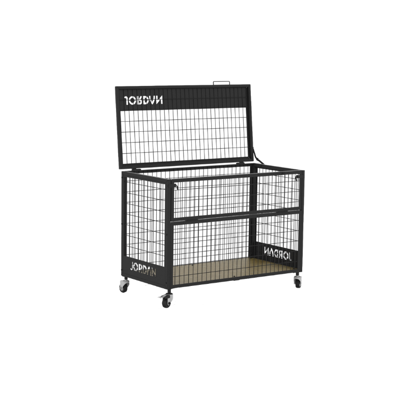 JORDAN Steel Gym Storage Cage | Lockable Rolling Cage for Boxing & Gym Gear Jordan