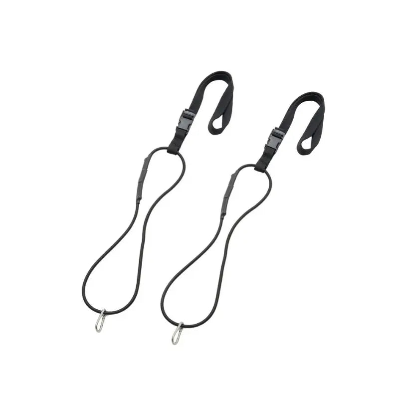 Two CARBON CLAW Floor to Ceiling Ball Straps (Adjustable) by Carbon Claw, designed for custom rebound control, are shown with black nylon straps and metal hooks against a white background.