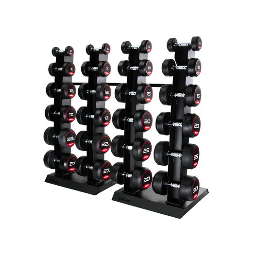 JORDAN Solid Rubber Dumbbells – Premium Weights for Strength & Functional Fitness