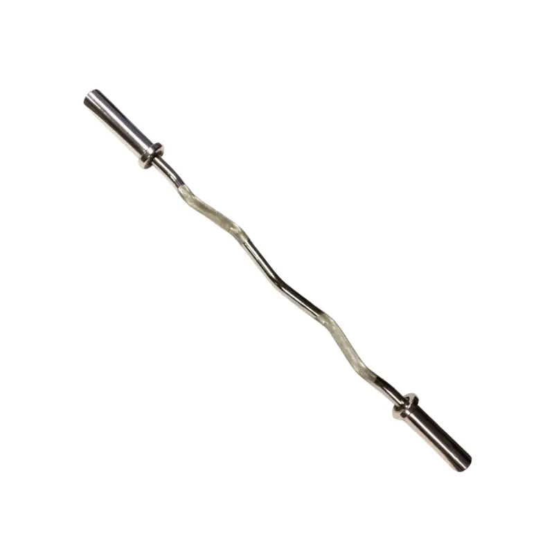 MYO Strength Olympic EZ Curl Bar – 10kg | Angled Grip Barbell for Arm Training MYO Strength