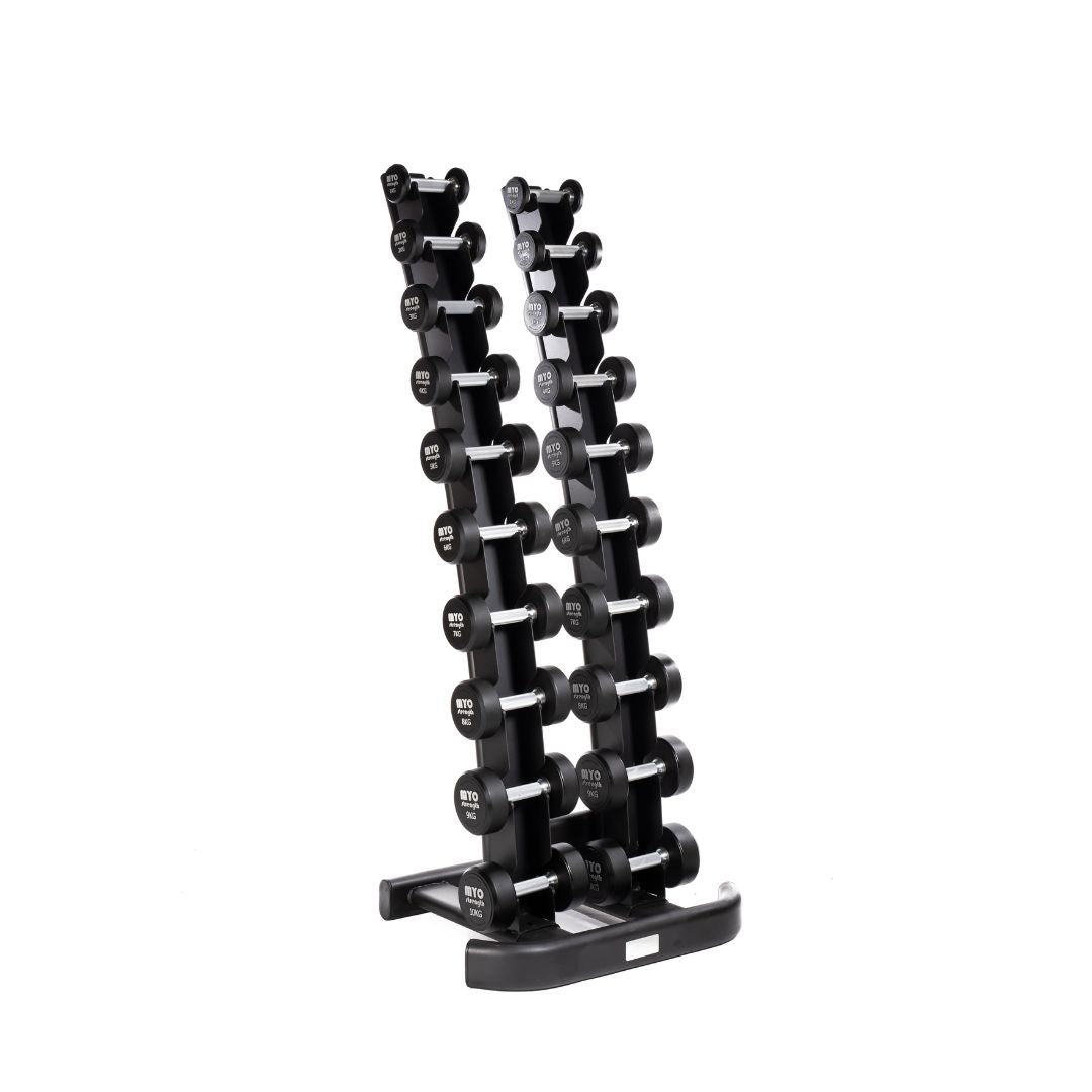MYO Strength - .Vertical Dumbbell Storage Rack - 10 Pair – Home Gym Pro