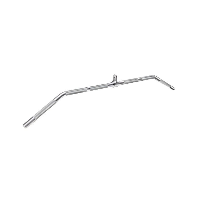 Lat pulldown cable attachment on a white background
