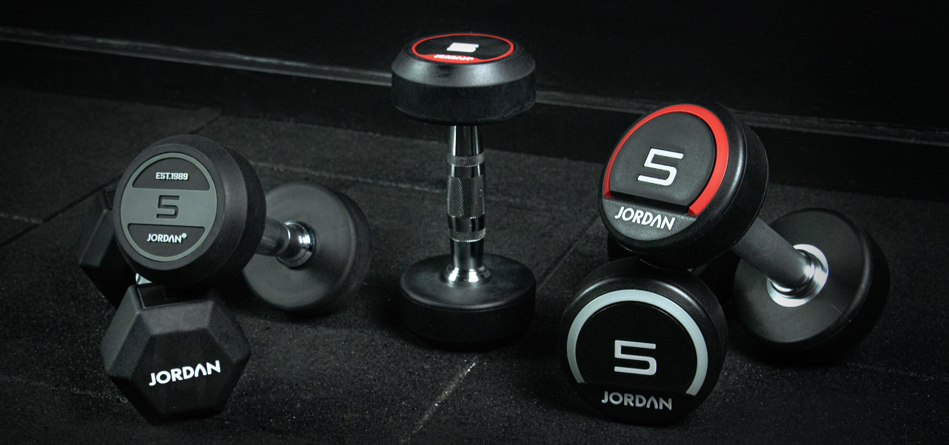 Set of Jordan dumbbells on a dark surface